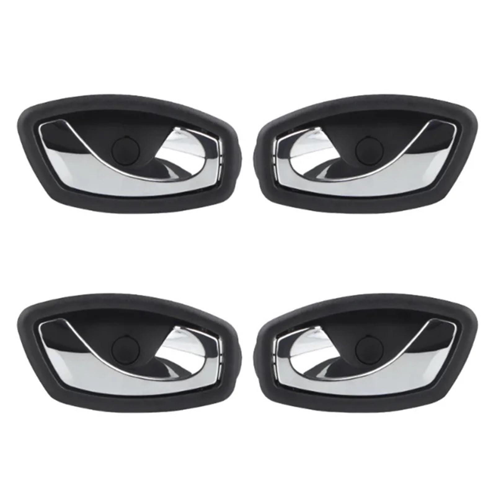 Ouokchm Car Interior Door Handle for Fluence for Scenic 2008-2016 806710001R 826720001R 80670007R 826730001R Inner Door Handle(2Pair)