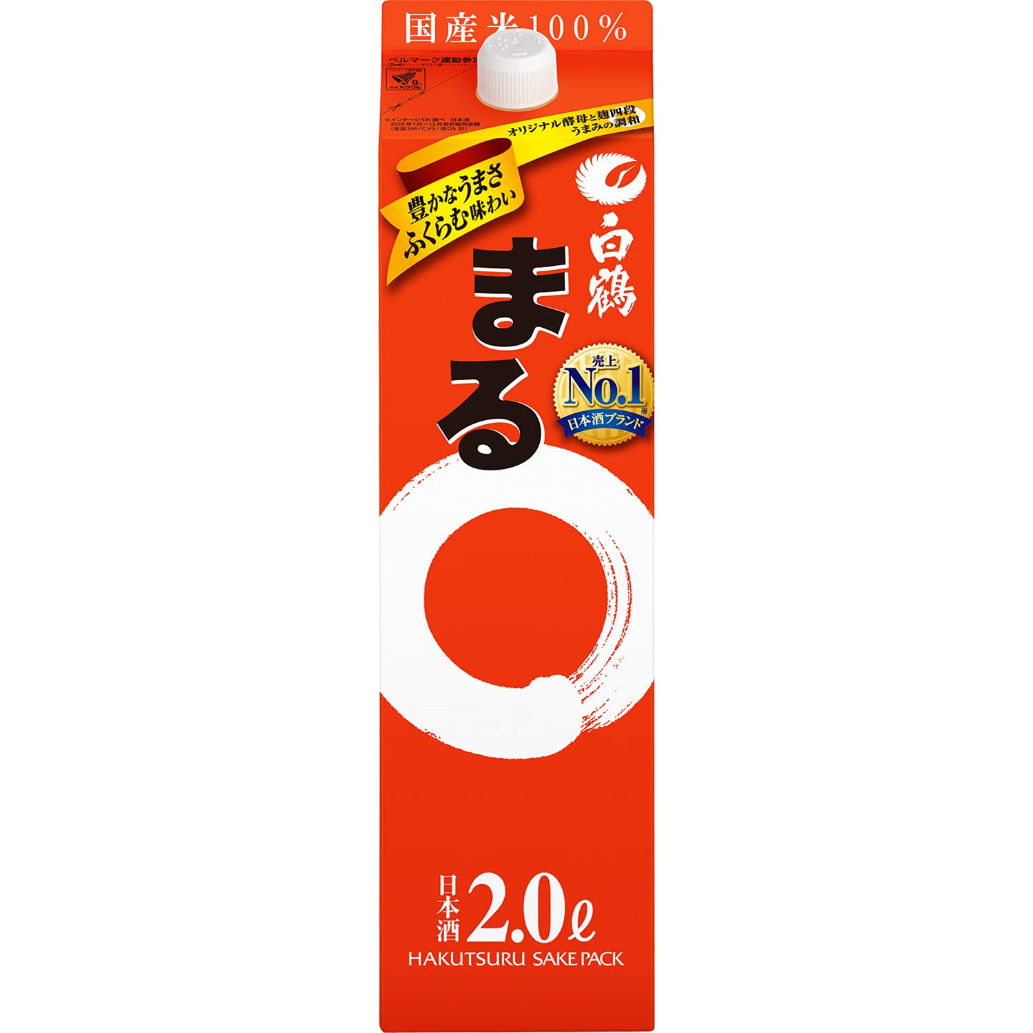 Amazon.co.jp: 白鶴 サケパック まる 2000ml : 食品・飲料・お酒