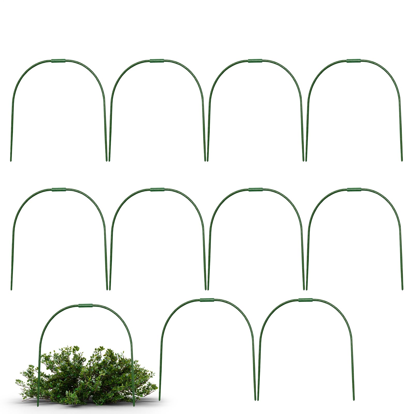 para Parterres Elevados Túneles De Cultivo para Huertos | 10 Piezas Soportes para Cuidado de Plantas Germinación Protección contra Heladas Interior Exterior Endurecimiento de