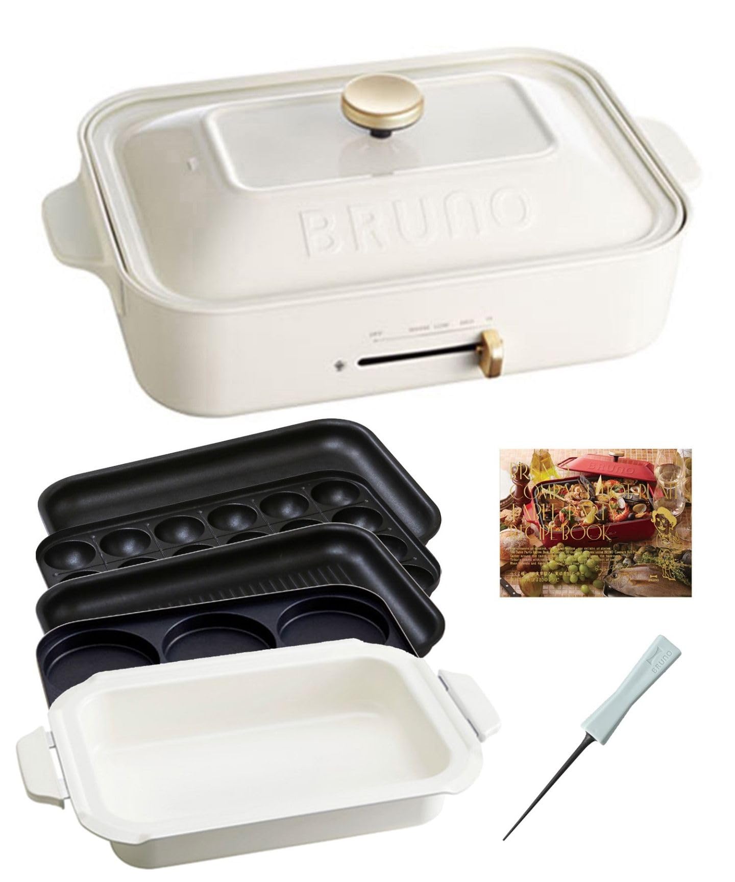 Amazon | 《ブルーノ 公式店限定 オリジナルたこ焼きピック レシピ付き