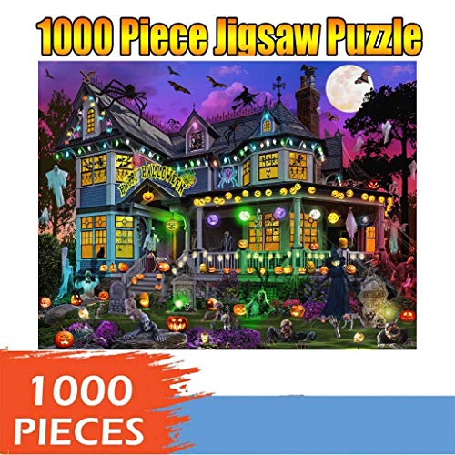 1000 Piece Puzzle for Adults Kids Halloween Christmas Santa Claus Dog Pumpkin Lantern Dinosaur Jigsaw Puzzles 29.5x19.29inch - Thumbnail 4