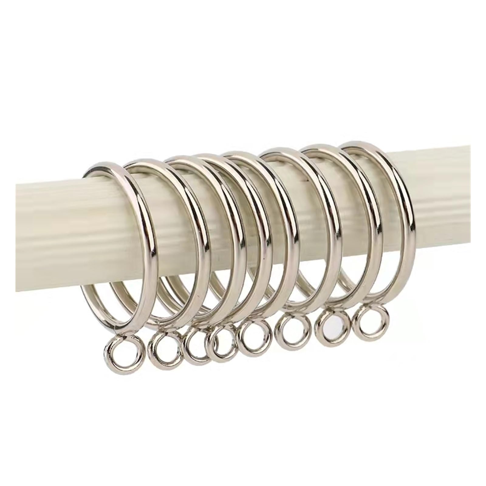 Vorhanghaken Römische Ringe 100% Metall Gardinenstange Hakenringe Vorhangzubehör Silber Schwarz Golden 38/45 mm Hakenringe wanglan(30PCS diameter 38mm)