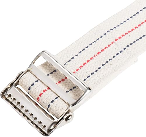 Vista 12 de COW&COW Cinturón de transferencia y marcha de 72 pulgadas con hebilla de metal, ayuda de transferencia para caminar y de pie para cuidador, Arco iris