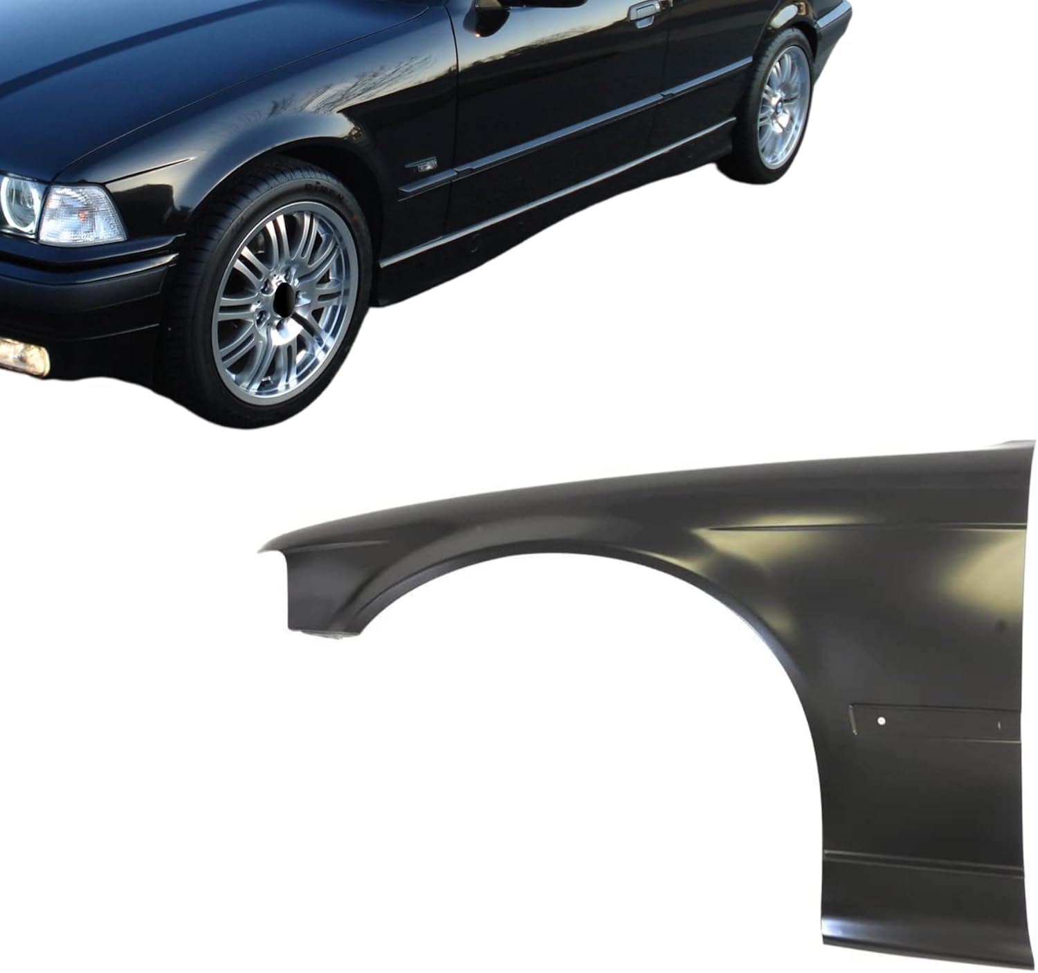 1992-1996 Compatible With BMW 318i 320i 328i 325i Front Left Driver Side Fender BM1240108