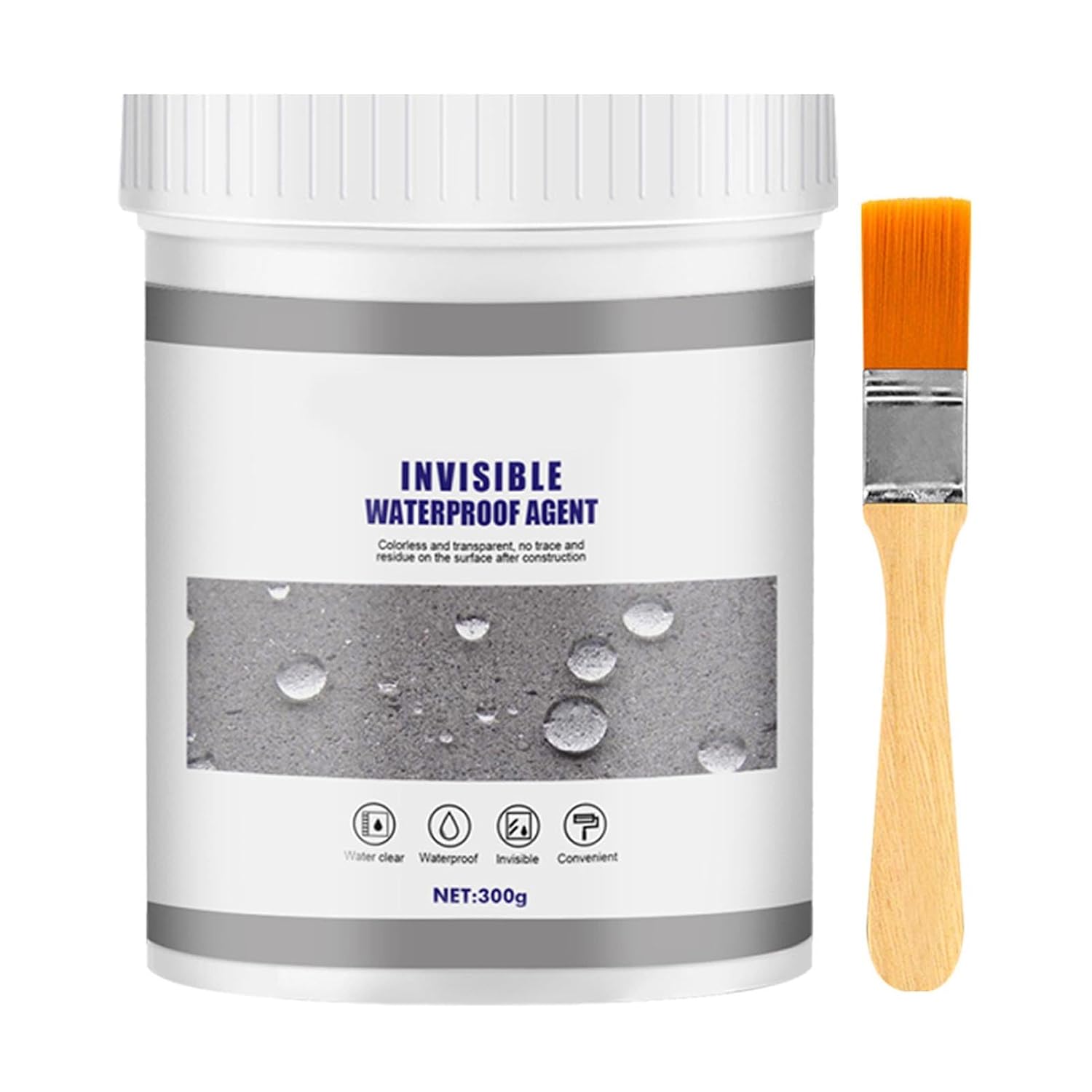 Agente Impermeável Invisível, Selante de Ligação Forte, Selante Isolante à Prova D'água, Agente de Reparo de Parede, Agente Anti-vazamento (300g) Agente Impermeável Invisível, Selante de Ligação Forte, Selante Isolante à Prova D'água, Agente de Reparo de Parede, Agente Anti-vazamento (300g)