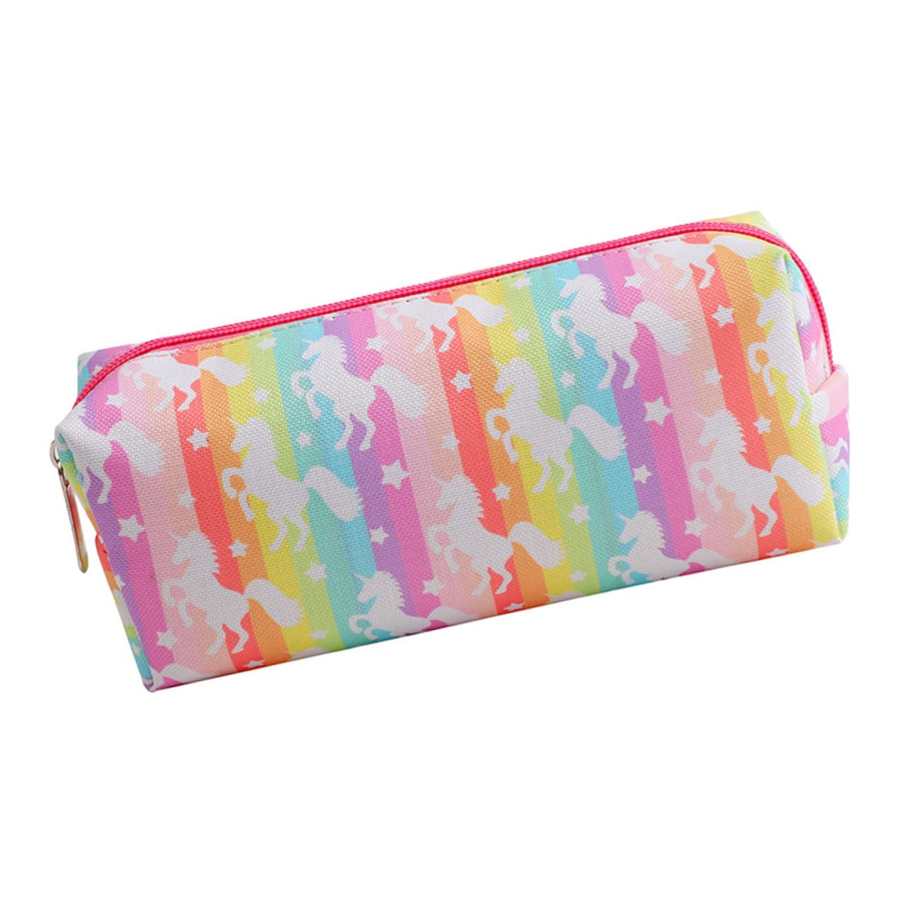 SHINEOFI 5piezas Estuche para Lápices De Dibujos Animados Gran Capacidad Bolso para Bolígrafos Portátil y Organizador De Útiles Escolares Diseño De Unicornio y Colores para Estudiantes