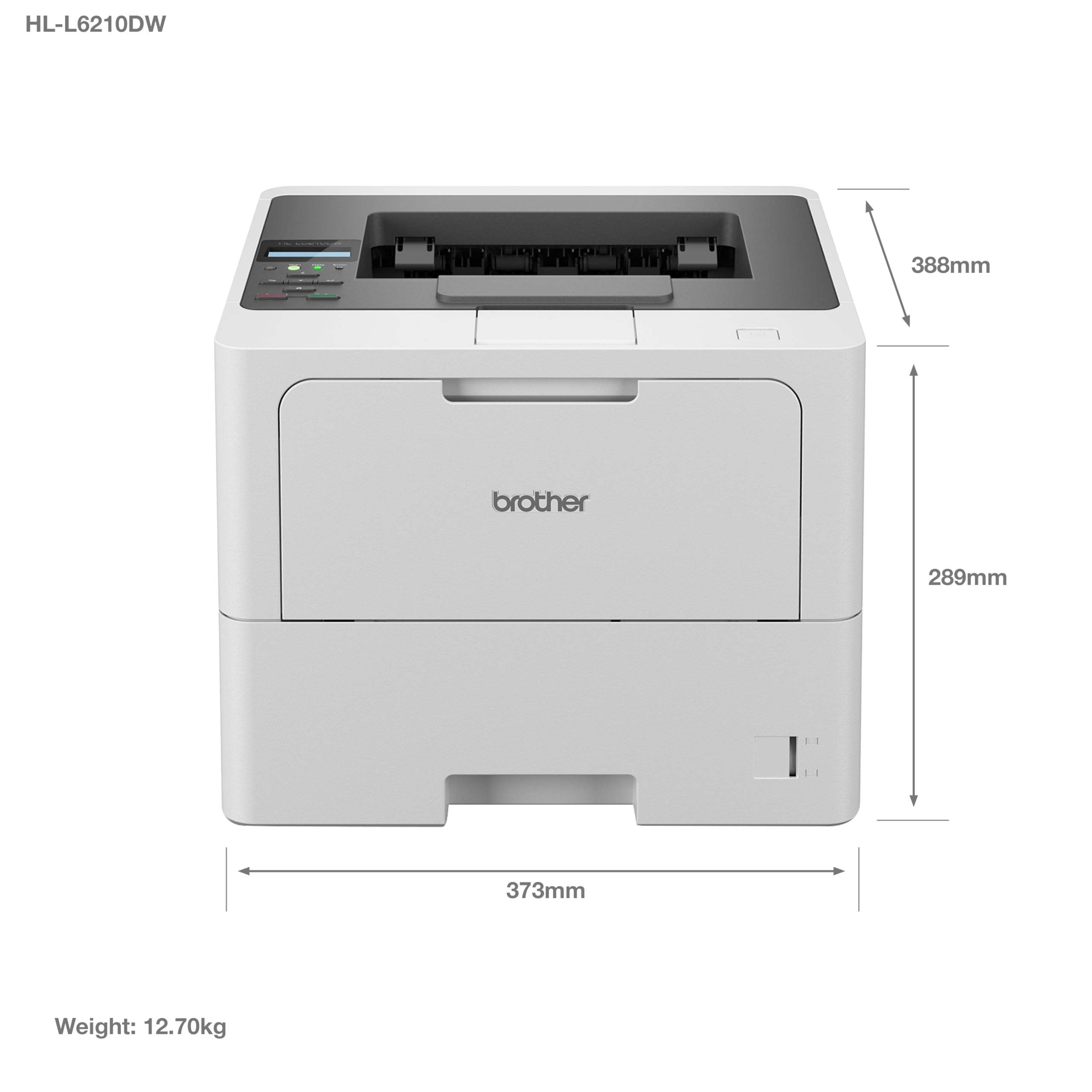 Brother HL-L6210dw 1200 X 1200 Dpi A4 WI-Fi (hL-L6210dw Laser Led Monochrome - 50ppm A4 1200x1200dpi Usb Ethern) - Versione uk