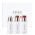 Ogee Face Stick Crystal Collection Trio - Contour Stick Makeup Collection - Certified Organic Contour Palette - Includes Bronzer Stick, Blush Stick & Highlighter Stick