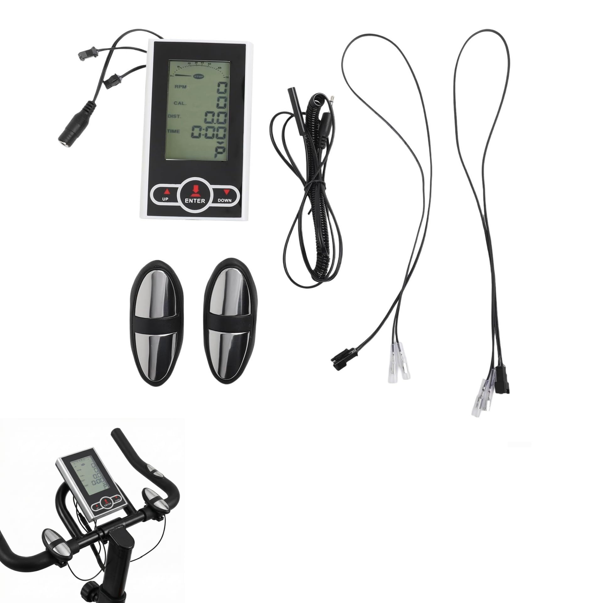 Stationary Bike Speedometer Display Fitness Monitor, Exercise Bike Monitor Speedometer, For Exercise Bikes And Elliptical Trainers