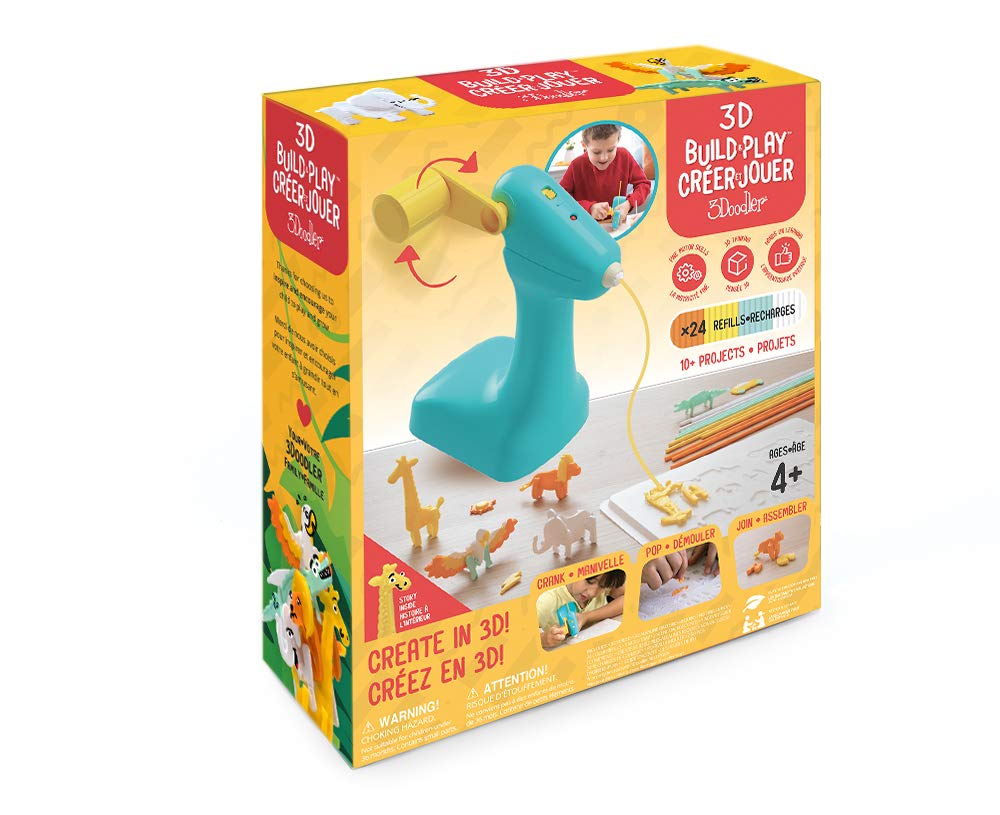 Outil de création 3D Build & Play pour Enfants de 4 Ans et Plus