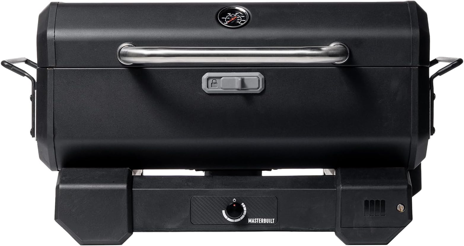 Electric Portable Charcoal Grill and Smoker with SteadyTemp Analog Temperature Control with 200 Cooking Square Inches in Black, Model MB20040722