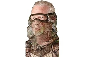 3/4 Facemask For Mosquitoes Relief - Realtree Edge, Hunting Breathable Mesh Mask