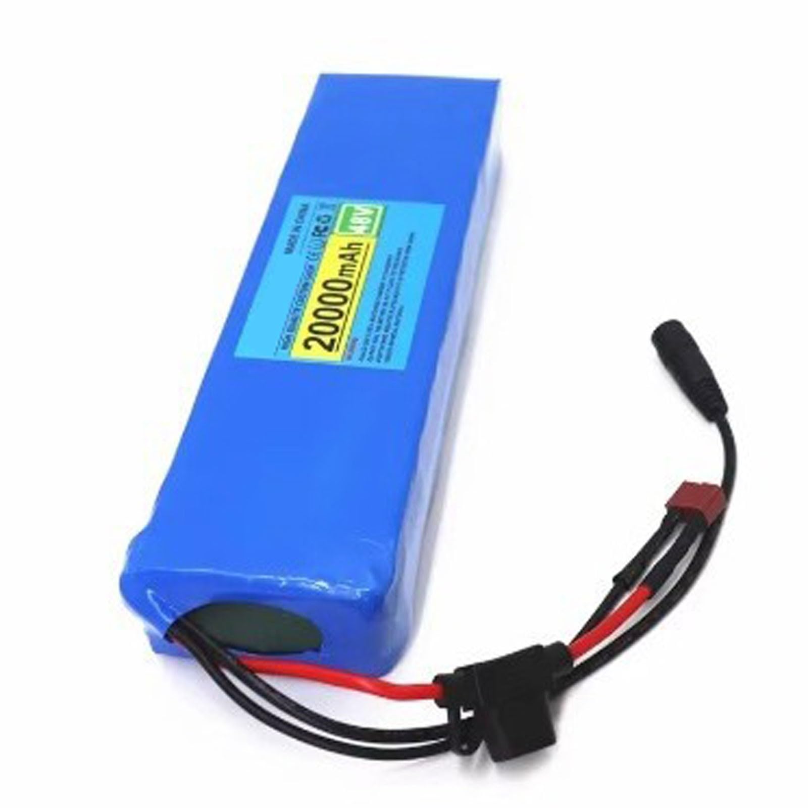 Batería Bicicleta Eléctrica 48V 20Ah Ebike Batería PVC Impermeable 13S2P Batería De Alta Potencia con Cargador Y BMS para 50W-350W Motores Eléctrica Scooter 48V 20Ah,XT60+SM