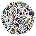 Elibeauty My Hero Academia Lot de 50 autocollants pour ordinateur portable, chambre à coucher, armoire, voiture, skateboard, moto, vélo, téléphone portable, bagages, guitare