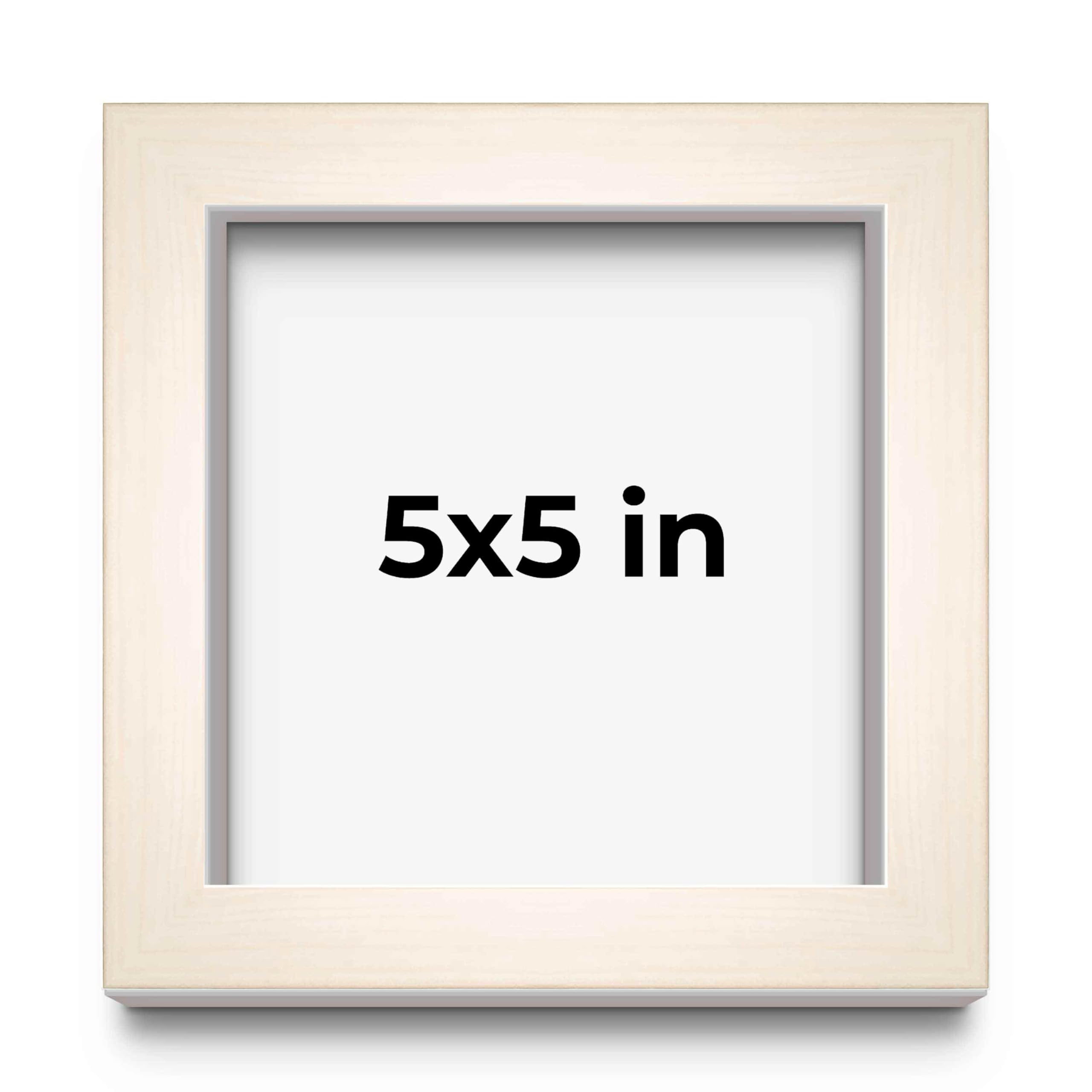 ゆっこ　order frame Amazon.com - 5x5 Inch Shadow Box Frame Chalky White Finish | 1