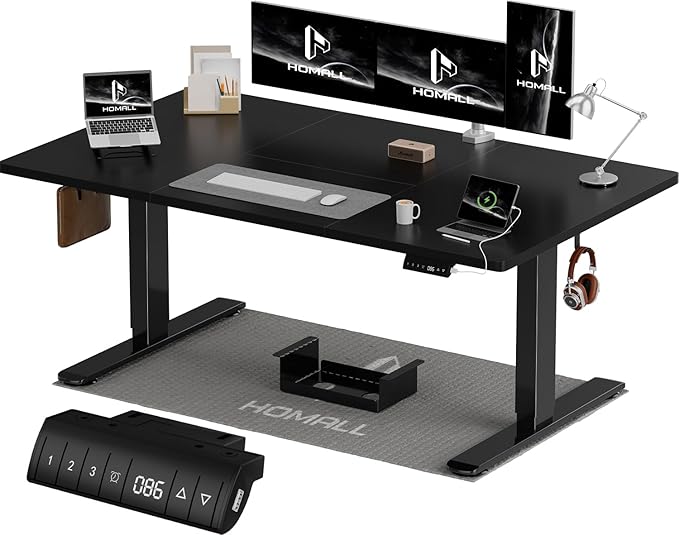 Homall Bureau Assis Debout Électrique