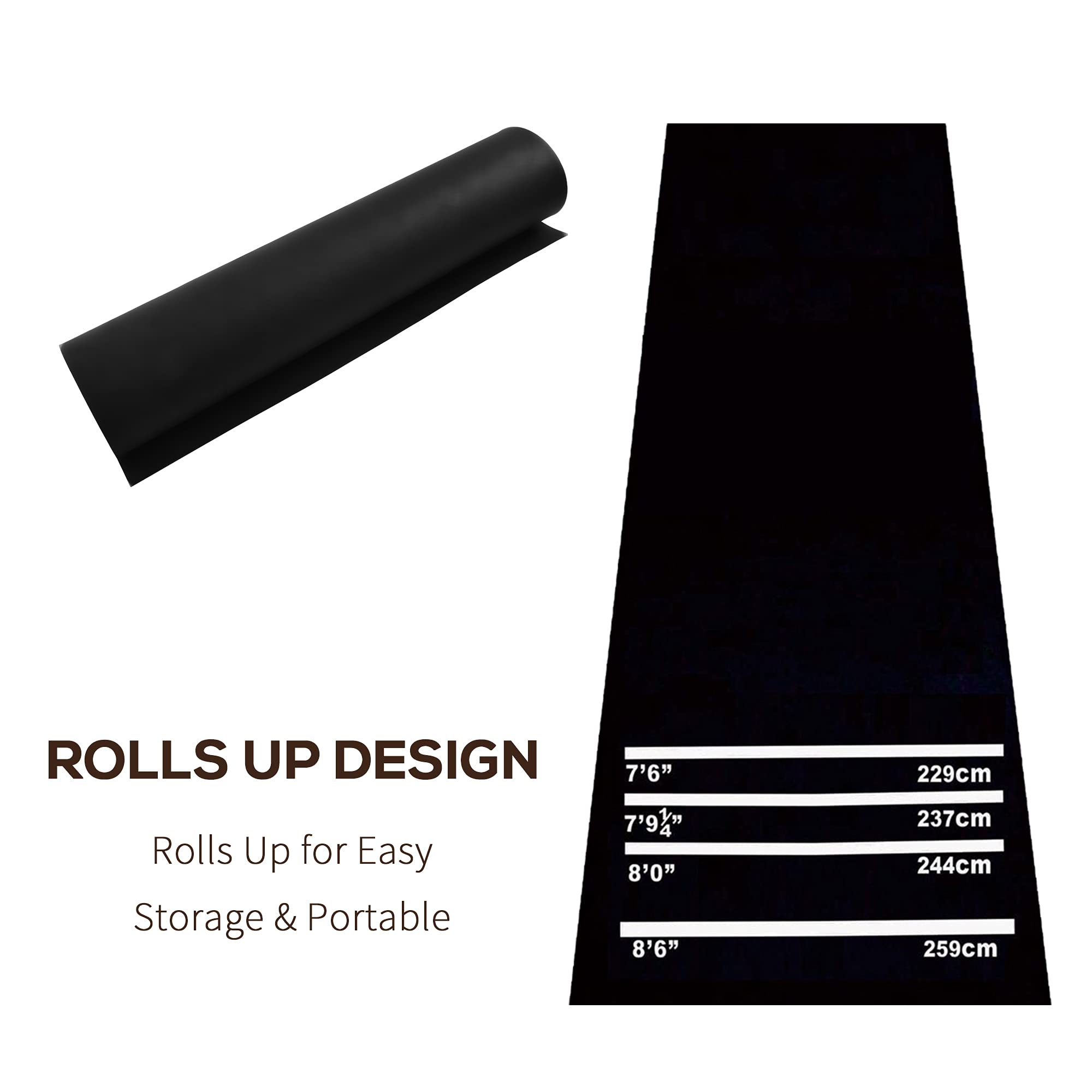 Professional Rubber Darts Dart Mat Pub Club Home 4 Throwing