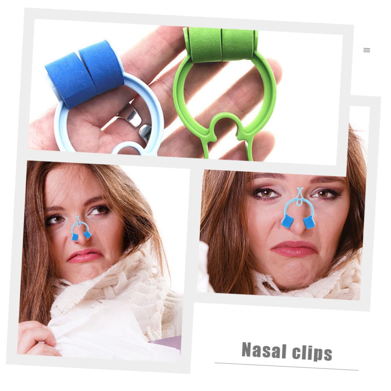 MOLUCKFU Nose Clips 20pcs Nasal Stopper Clips Nose Correction Breathing Correction