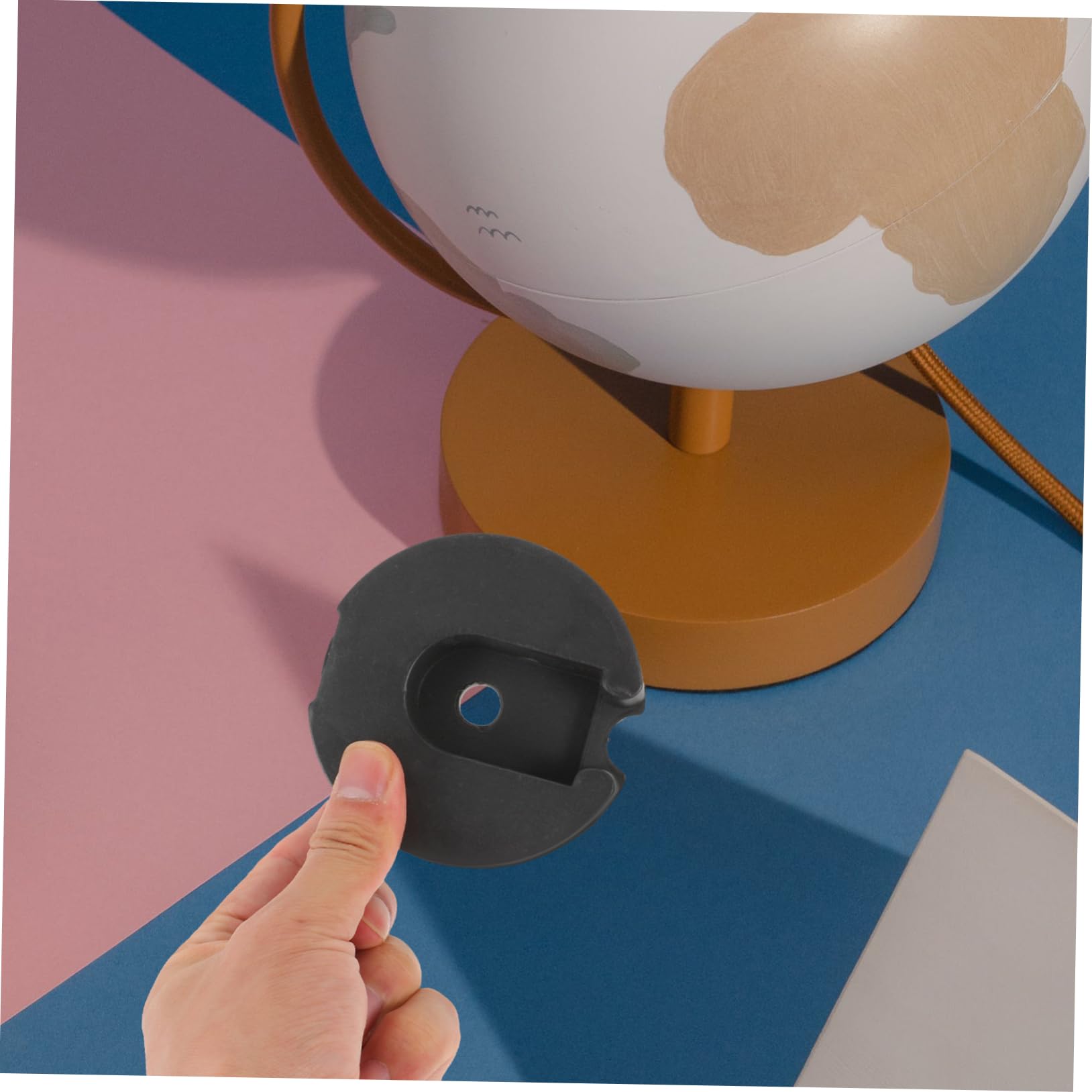 CHILDWEET Runder Tischlampenfuß aus Eisen Gewicht Stehlampenlader mit Rundem Design Robust und Leicht Verschleißbar für Wohnzimmer und Heimdekoration