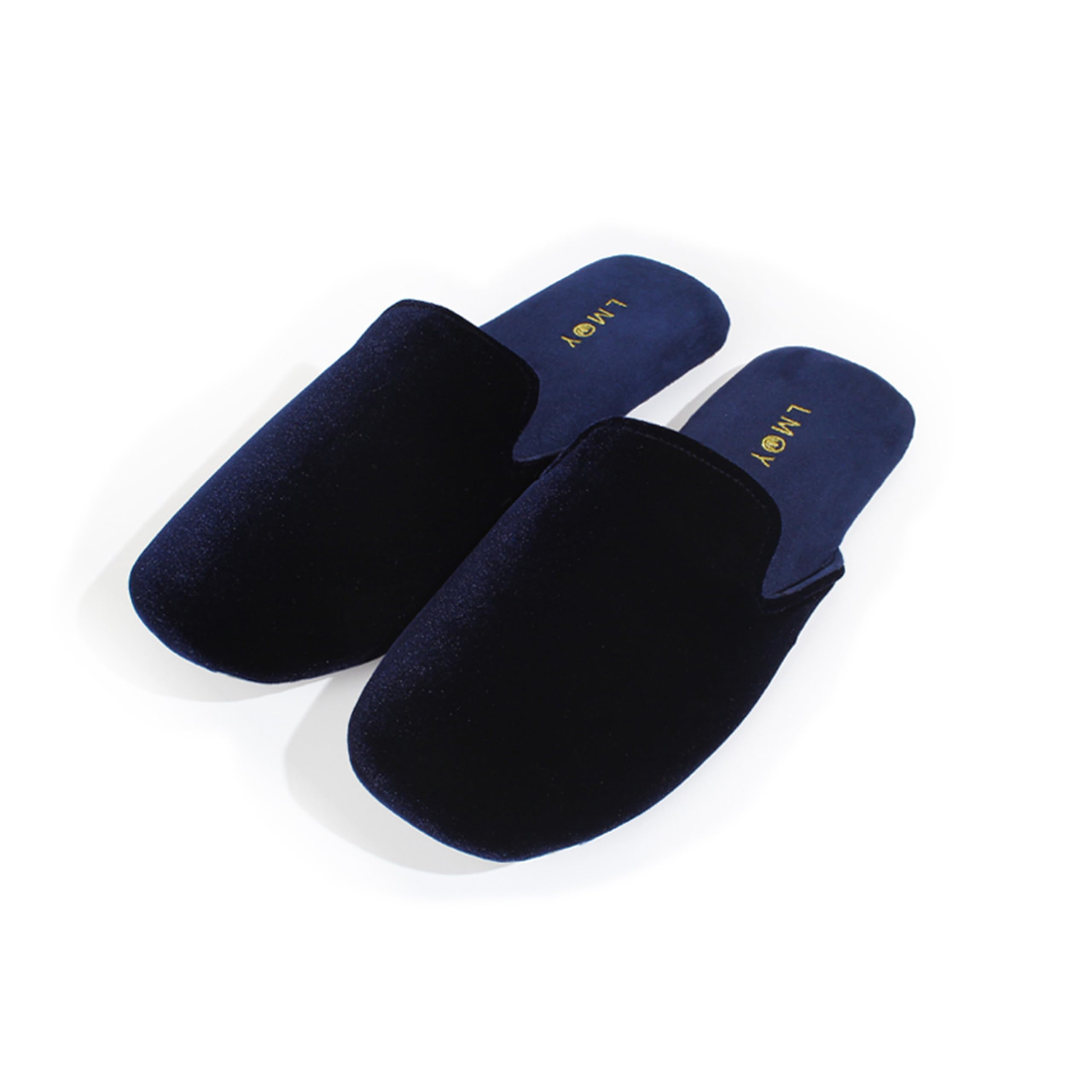 LMOY Men' Luxurious Velvet Smoking Slippers Comfortable and Stylish