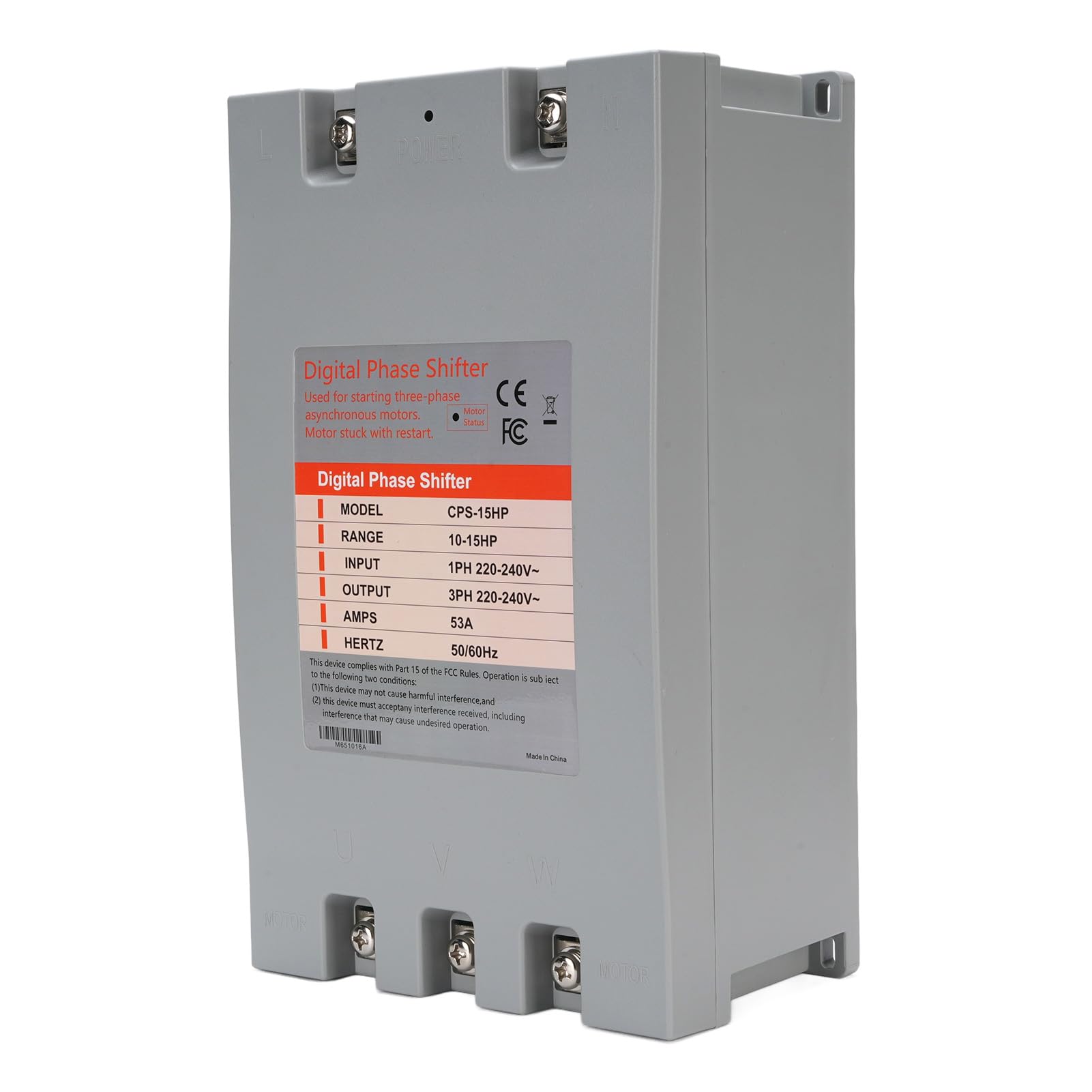 Walmeck Convertidor de Palanca de Cambios de Fase Digital 3ph Inverter Industrial Tamaño Compacto Eficiente Energéticamente