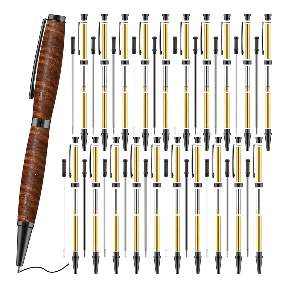 Set di 20 penne a sfera da 7 mm, con ricariche, set di penne a sfera rotanti, per insegnanti di rame fai da te, studenti C