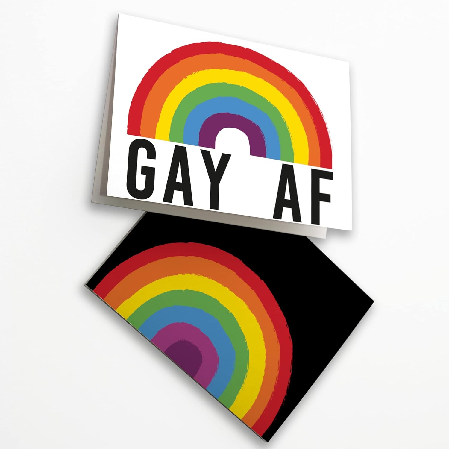 LGBT Greeting Cards Boxed Set - 24 Blank LGBTQ Pride w/White Envelopes - Rainbow Designs - Stationery Printed in the USA by RitzyRose (Funny Pride Mixed Pack)