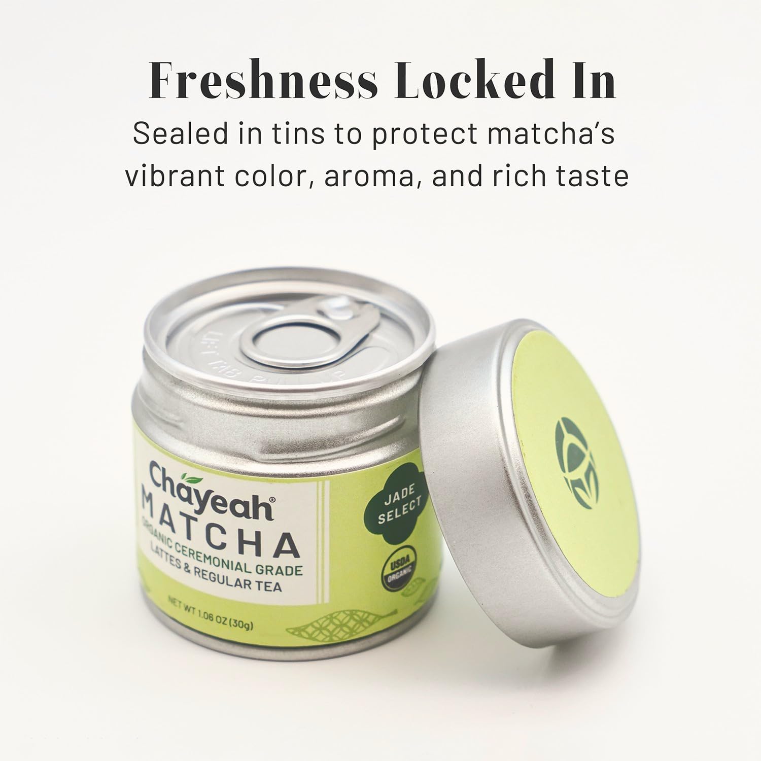 CHAYEAH Jade Select Matcha Organic Ceremonial Grade Matcha Green Tea Powder for Lattes Everyday Matcha First Harvest 1 — view 7