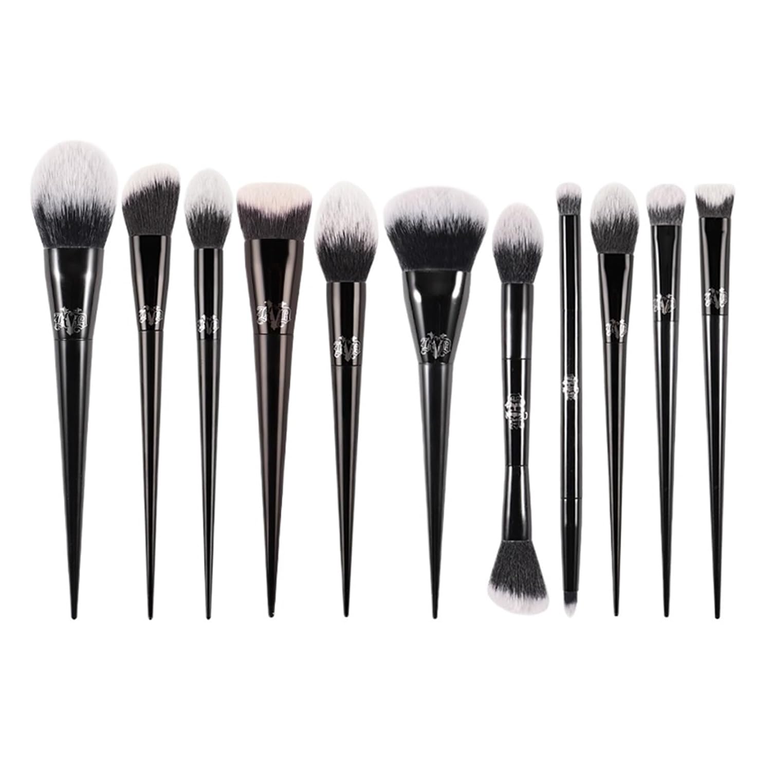 11-Piece Makeup Brush Set - Foundation, Blush, Highlight, Concealer, and Eyeshadow Brushes