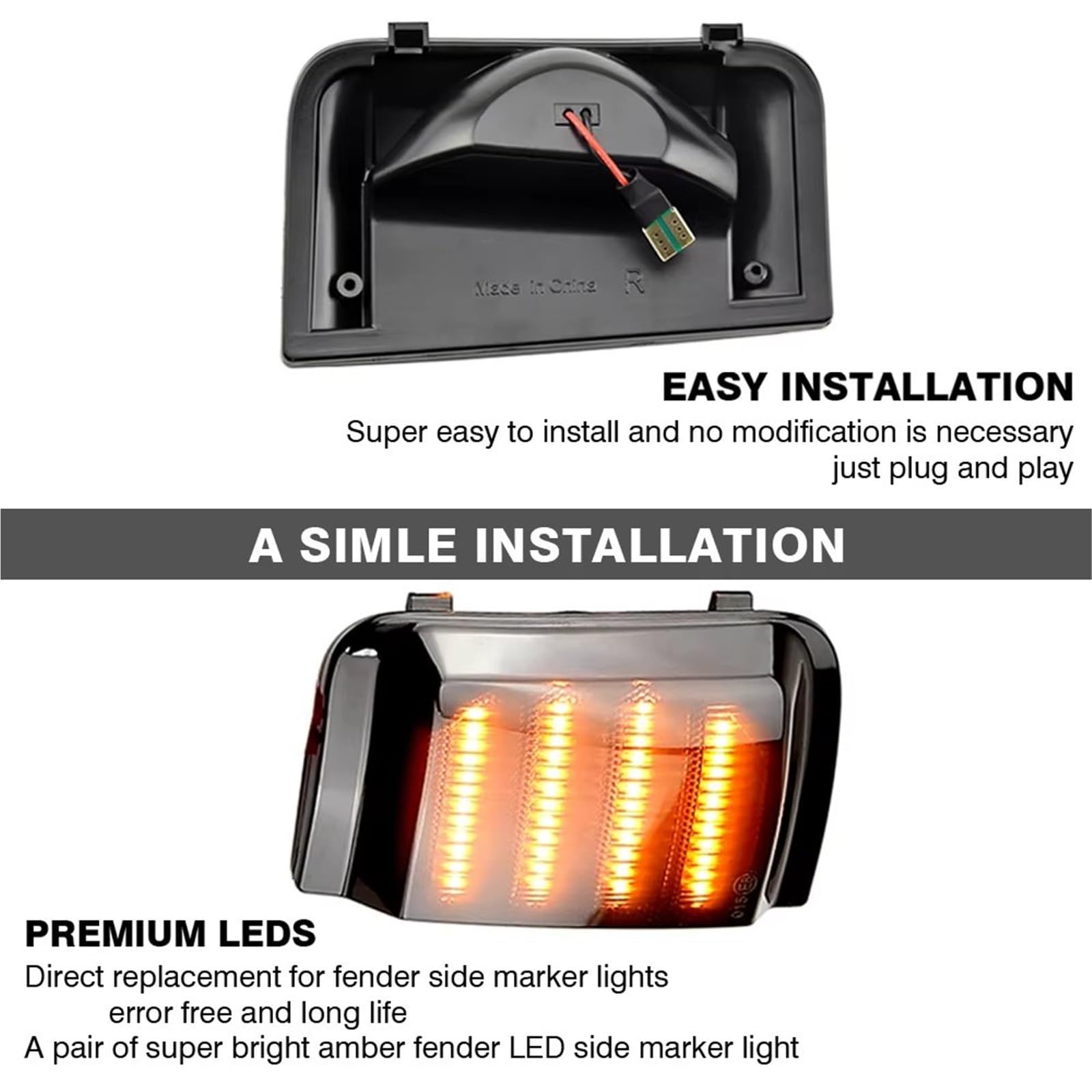 Indicatori Retrovisori Per FIAT Per DUCATO 06-19 Dinamica LED Indicatori Direzione Luci Indicatore Specchietto Laterale Lampada Lampeggiante Sequenziale(Dynamic Smoked)