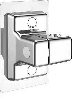 Shower Holder Bracket,Shower Head Holder Strong with Adhesive,Adjustable Shower Head Holders No Drilling,Shower Wall Mount for Bathroom,Silver