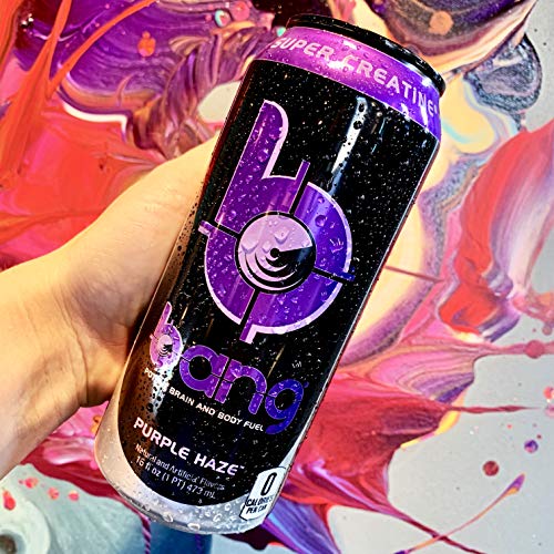 Bang Purple Haze Energy Drink, 0 Calories, Sugar Free With Super Creatine, 16 Fl Oz (Pack Of 12) #TOP3