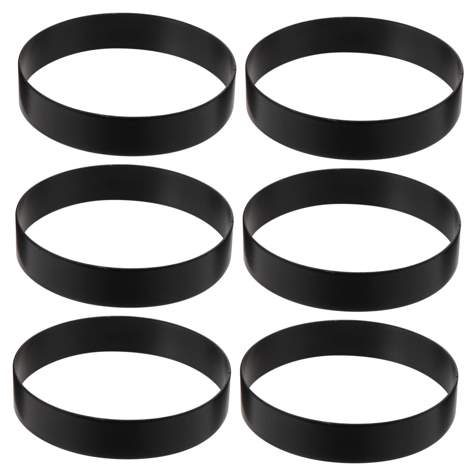 VINTORKY 6pcs Non-stick Omelet Ring Molds Stainless Steel Egg Molding Egg Cooker