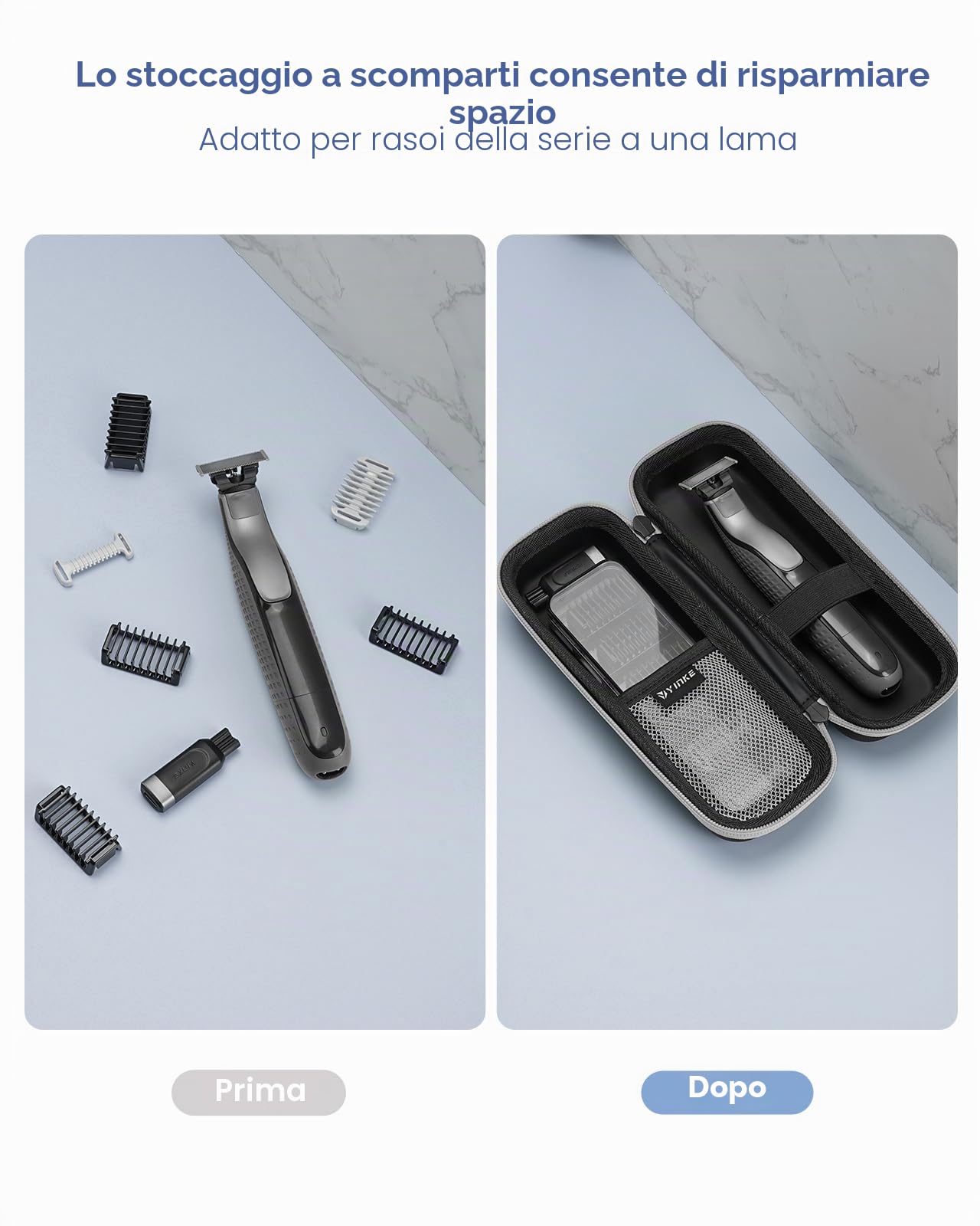 Yinke Custodia per philips per oneblade QP2824/30, QP2620/30, QP2724/30, QP2734/30,ricambi rasoio per philips, più Piccolo e Portatile