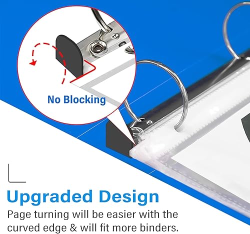 Miniatura 5 de VST Protectores de hojas resistentes de 8.5 x 11 pulgadas para carpetas de 3 anillas, protectores de páginas transparentes de 3 mil, fundas de