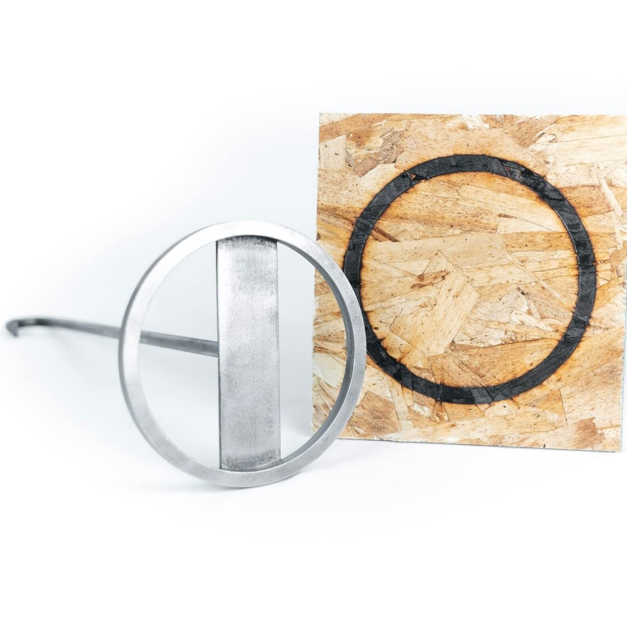 Wood Branding Iron for Personalized Crafts, Custom Woodworking, BBQ, and Grilling - Circle - 6