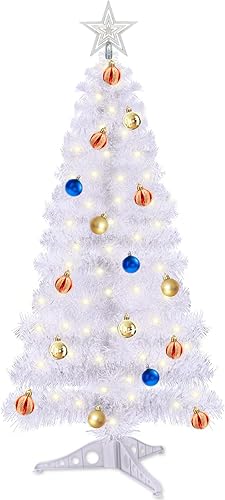 Árbol de Navidad Artificial Pino de Navidad oro rosa con Patas de plastico Duro Perfecto para decoración de Navidad en Interior verde Árbol de Navidad Artificial Pino de Navidad oro rosa con Patas de plastico Duro Perfecto para decoración de Navidad en Interior verde