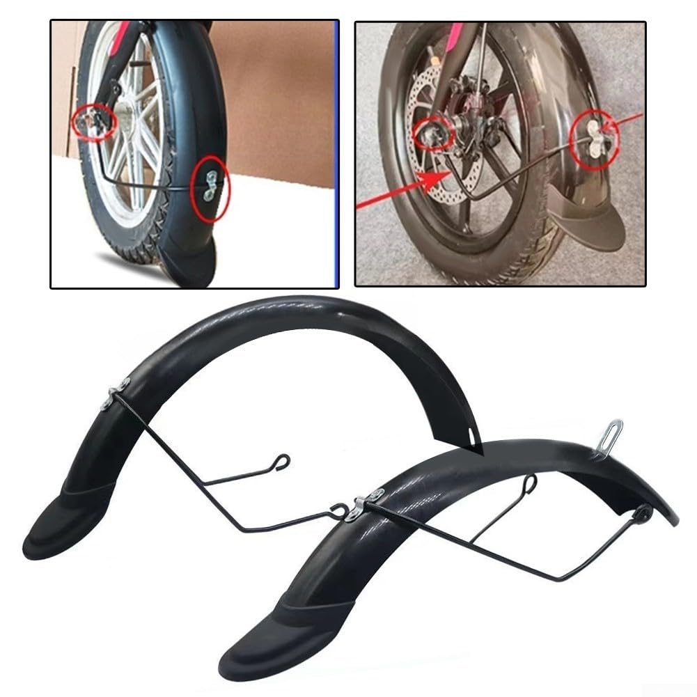 Parafango di protezione migliorata per bici elettrica 14, copertura completa anteriore e posteriore (C)