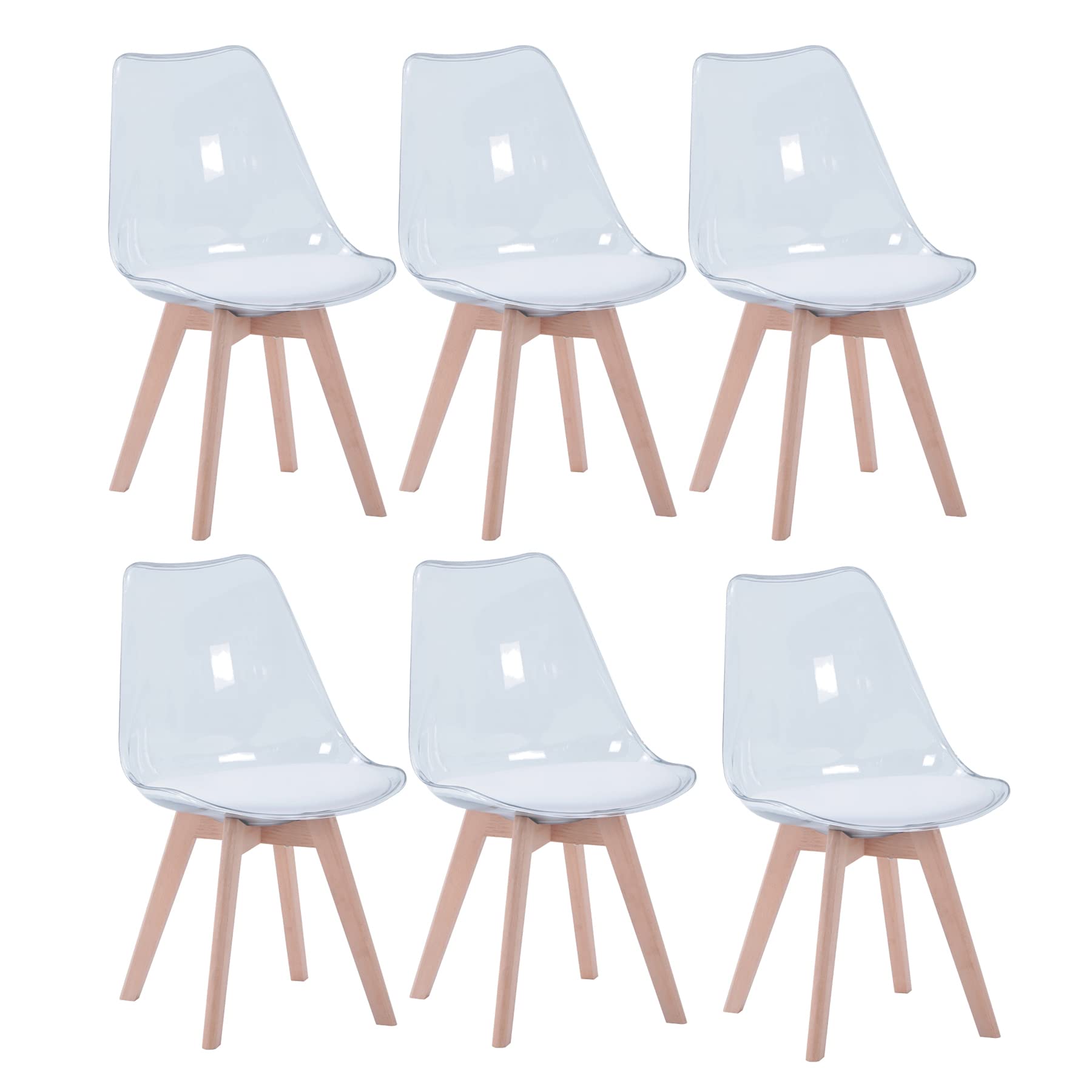 Chaise de salle à manger transparente pour illuminer votre salon et vos réceptions