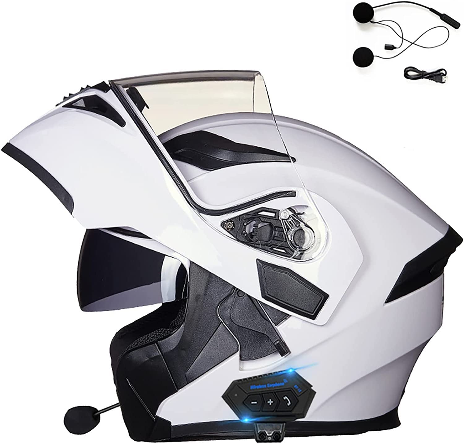 Casque modulaire de moto hors route pour cross et randonnée motoneige