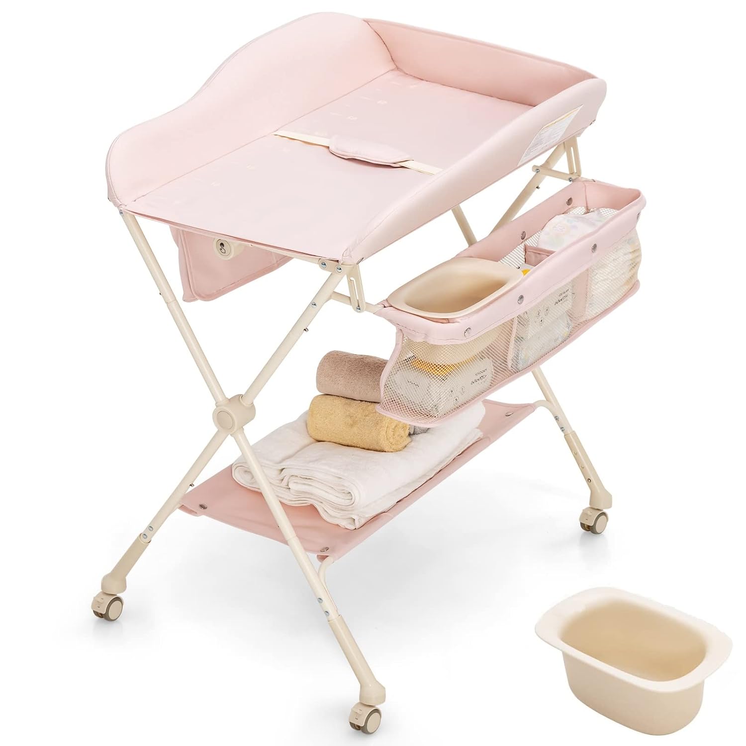 INFANS Portable Baby Changing Table, Folding Diaper