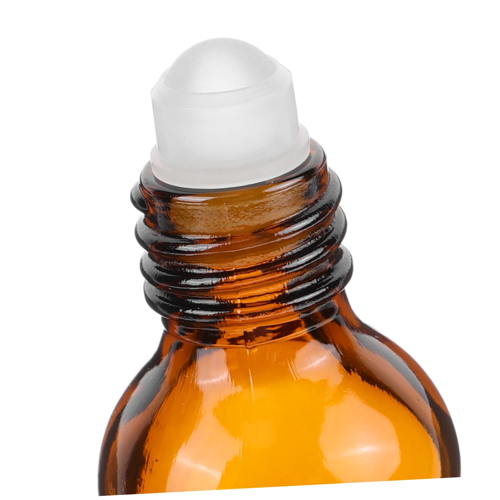 Healeved 10pezzi Bottiglie Vuote Profumo Roller in Vetro Color Tè Bottiglie Ricaricabili Per Oli Essenziali e Profumi Protette Da Luce Portatili Per Viaggi e Uso Quotidiano
