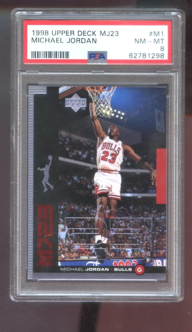 Amazon.com: 1998-99 Upper Deck MJ23#M1 Michael Jordan PSA 8