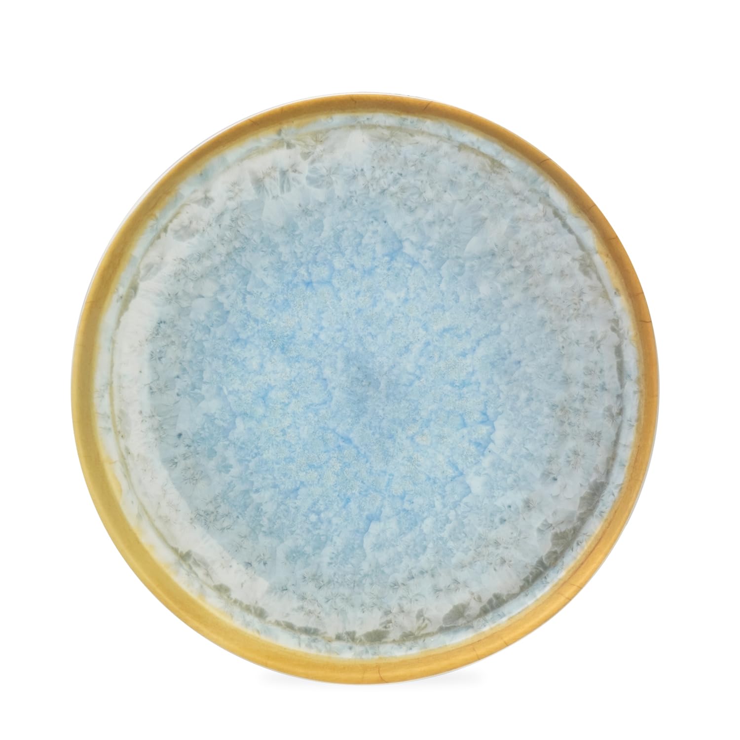 16-częściowy zestaw naczyń kempingowych z melaminy dla 4 osób | nadaje się do mycia w zmywarce | piknikowy zestaw naczyń | naczynia kempingowe I Crystal Blue Design