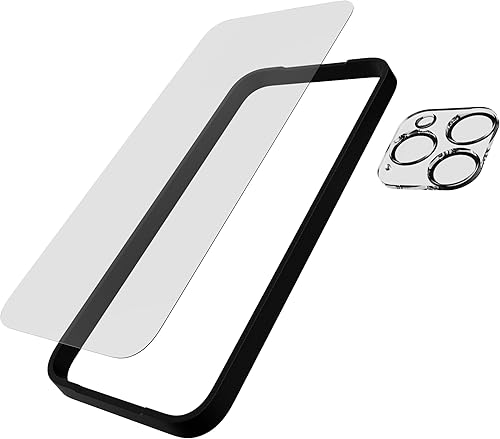 Miniatura 4 de Tech21 Impact Glass - Paquete de protector de lente de cámara para iPhone 15 Pro Max