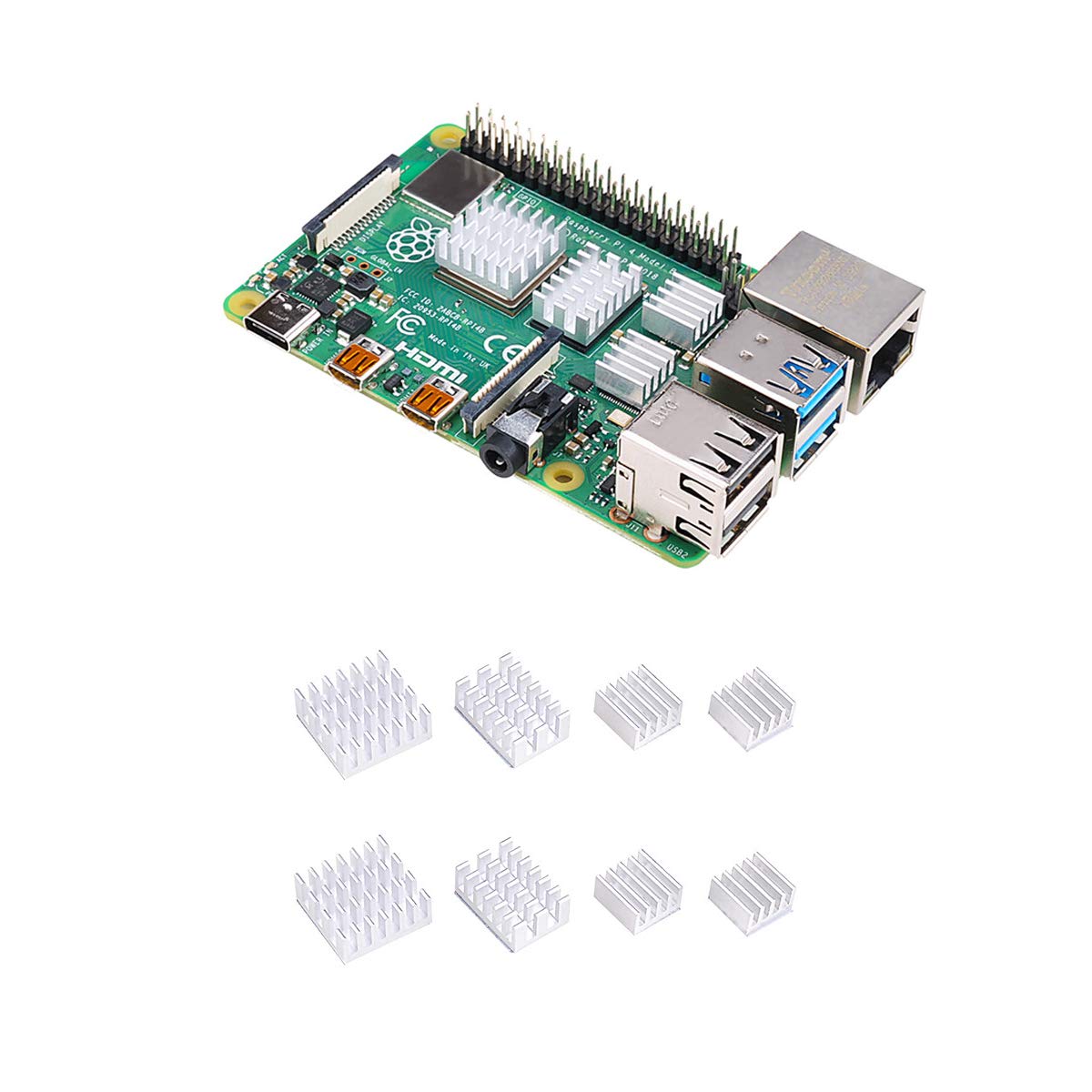 Enokay Raspberry Pi 4 Model B 4B Heat 
