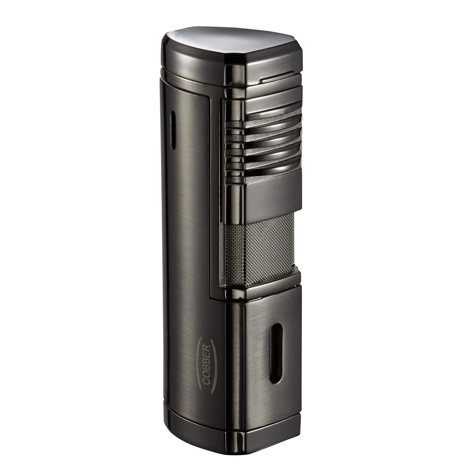 Eagle Jet Torch Gun Lighter Adjustable Flame Windproof Butane Refillable Handy (Black)