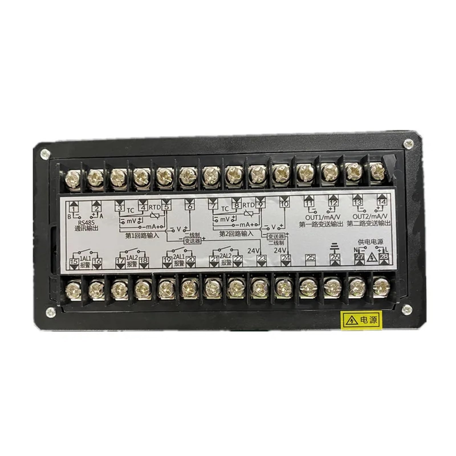 LBBCQVJK Dual Display Water Level Pressure Indicator Temperature Controller 4-20mA Relay 485 Output LED(Relays Output)