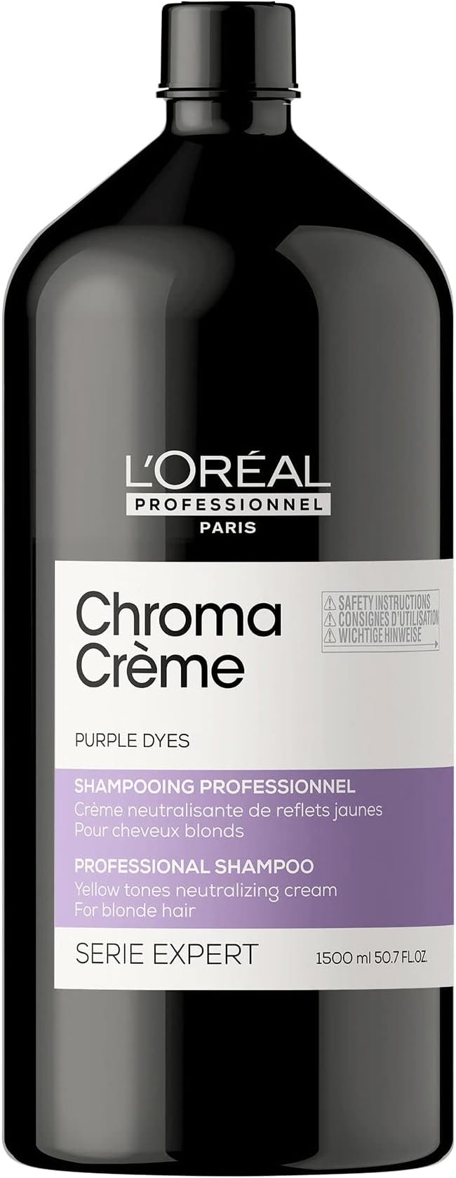 L'Oréal Professionnel Serie Expert Chroma Creme Purple Shampoo, 1500 ml