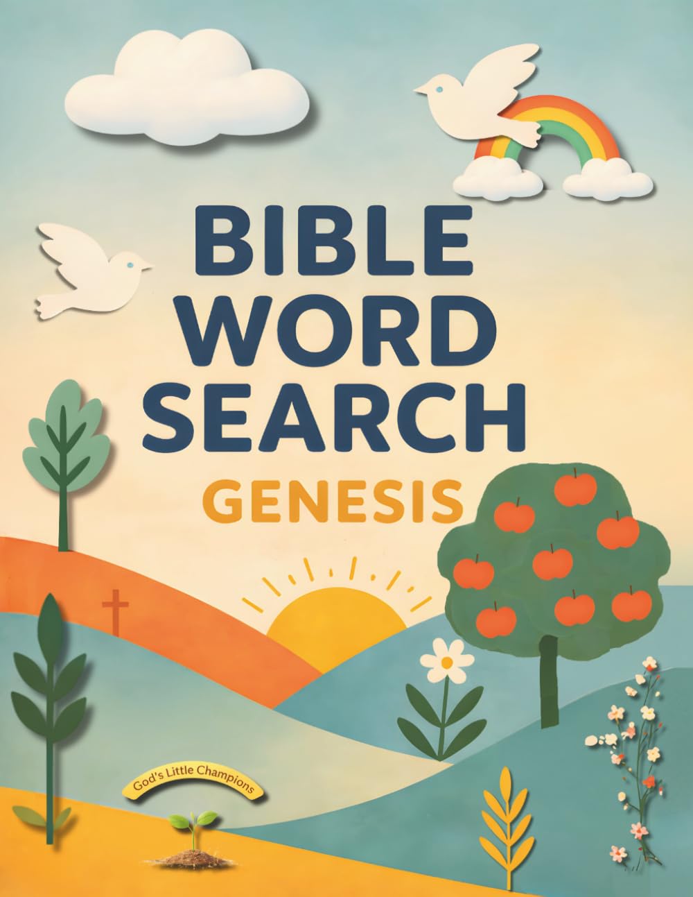 Bible Word Search: Book of Genesis for Kids: Full Color Pages